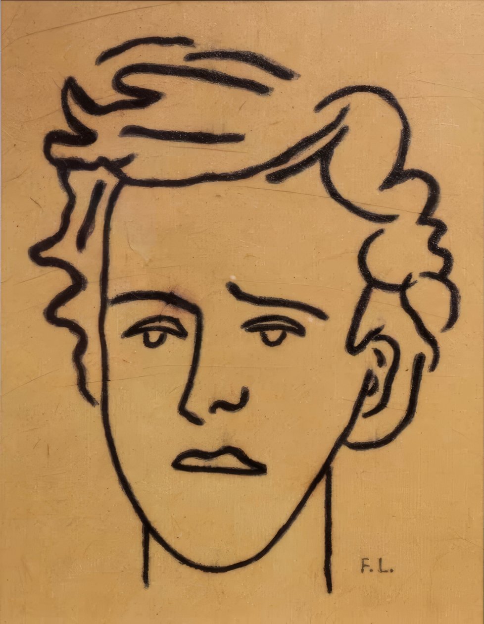 Portræt, Arthur Rimbaud-museet, Charleville-Mézières, Ardennerne, Frankrig af Fernand Leger