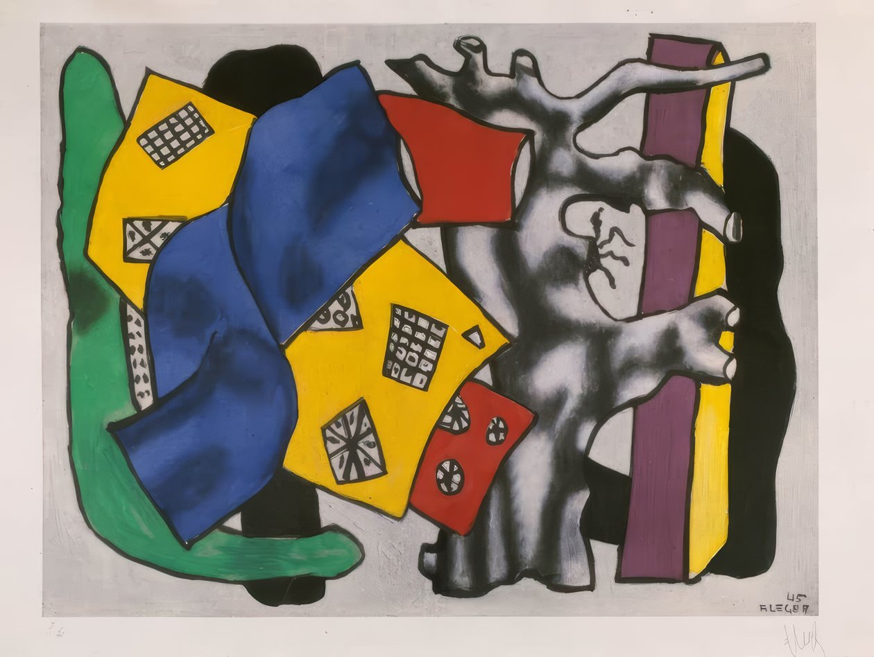 "Racines grises" (Grå rødder) af Fernand Leger