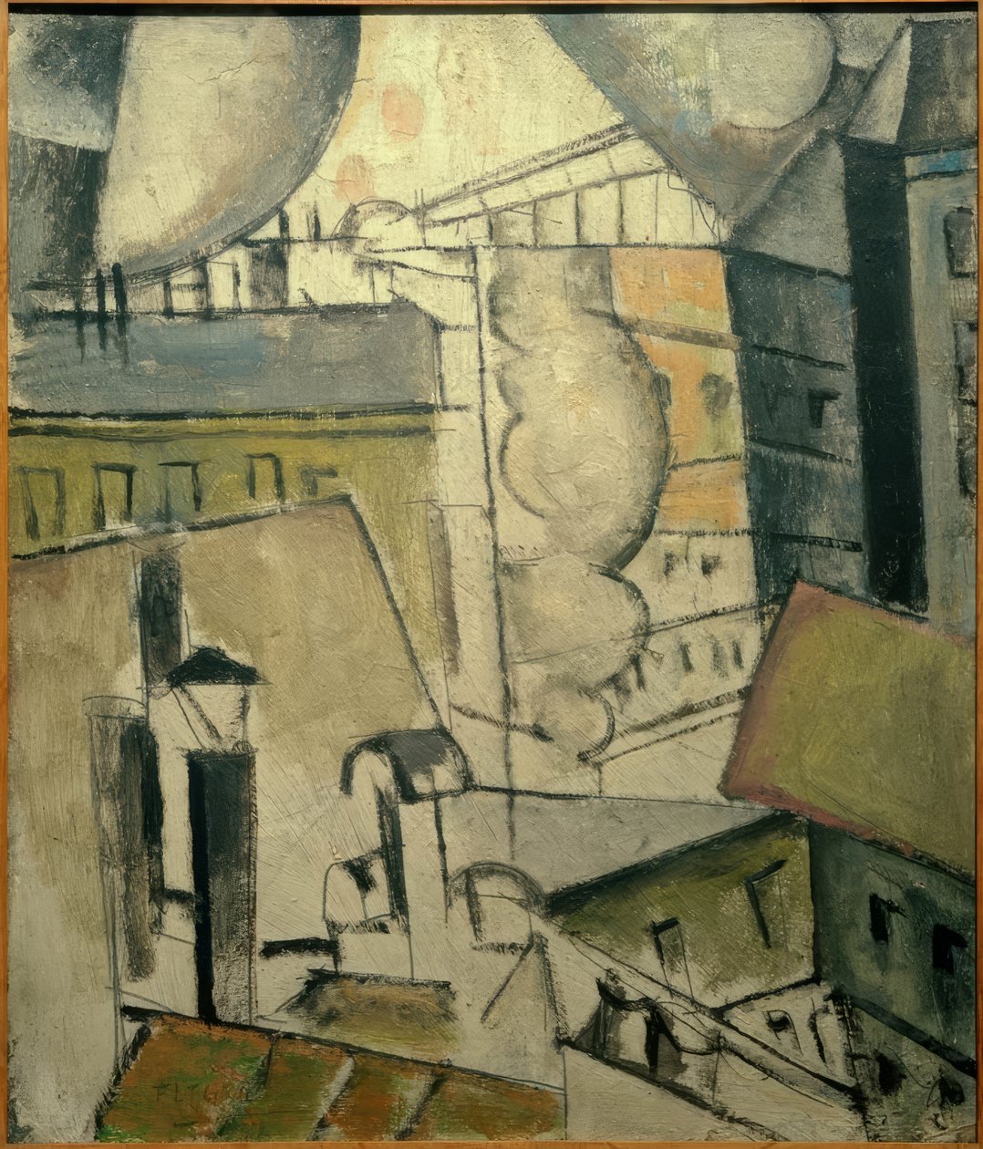 Røg over tagene, 1911 af Fernand Leger