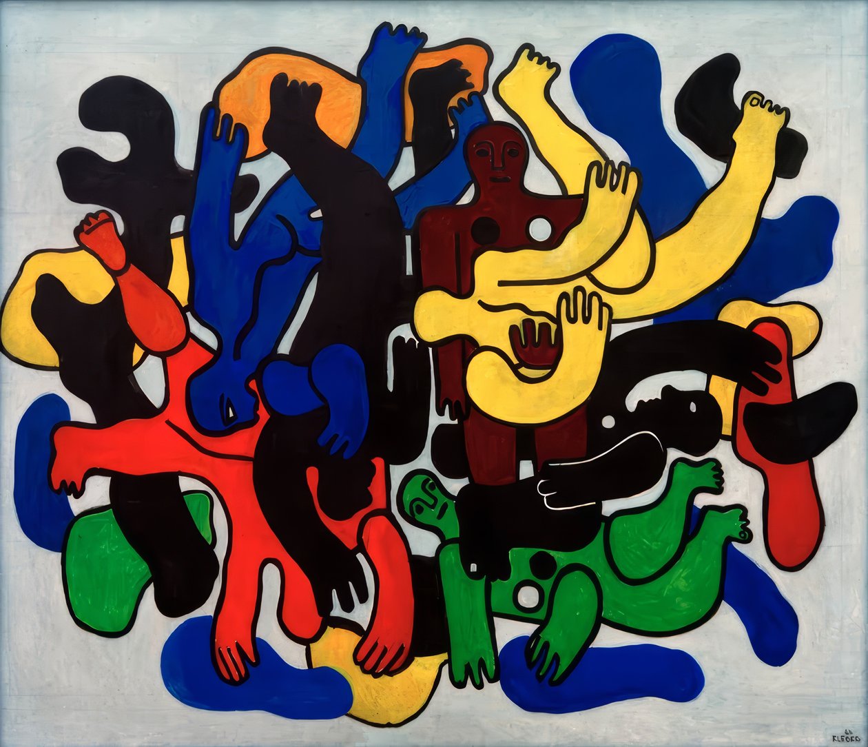 Sorte dykkere af Fernand Leger