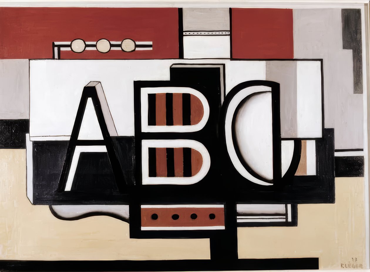 Stilleben Abc af Fernand Leger