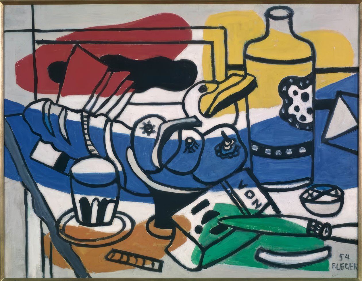 Stilleben med tre frugter af Fernand Leger