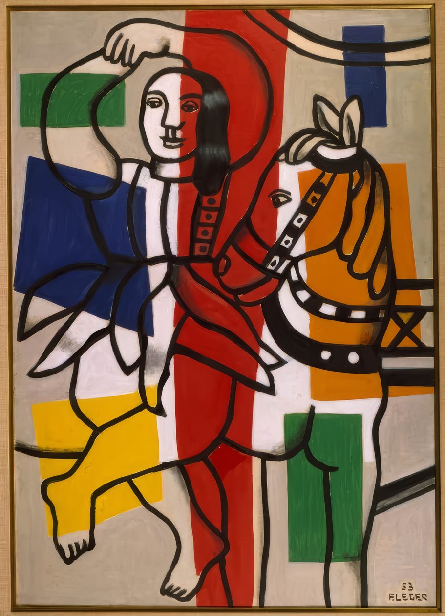 Danserinde med hest af Fernand Leger