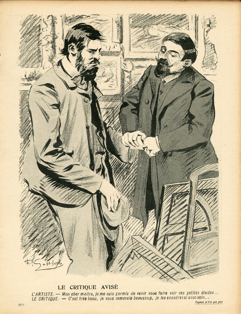 Smørtallerkenen, nummer 199, Satirisk i farver af Fernand Louis Gottlob
