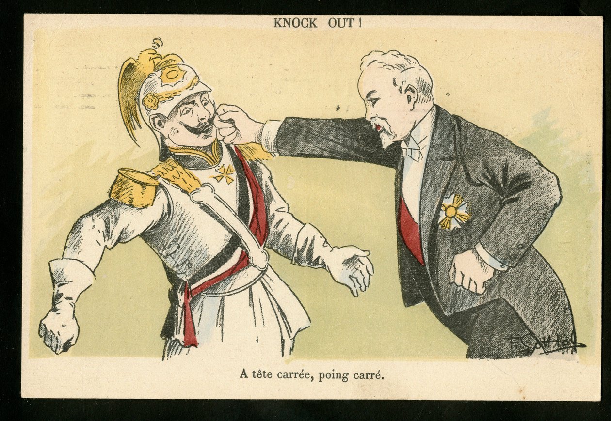 Satirisk postkort: af Fernand Louis Gottlob