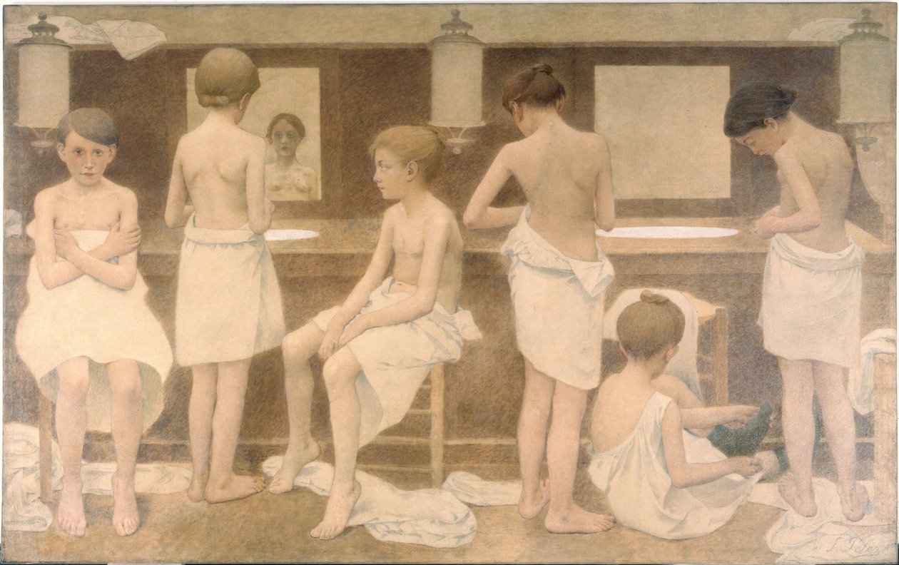 Les Petites Figurantes, mellem 1911 og 1913 (olie på lærred) af Fernand Pelez