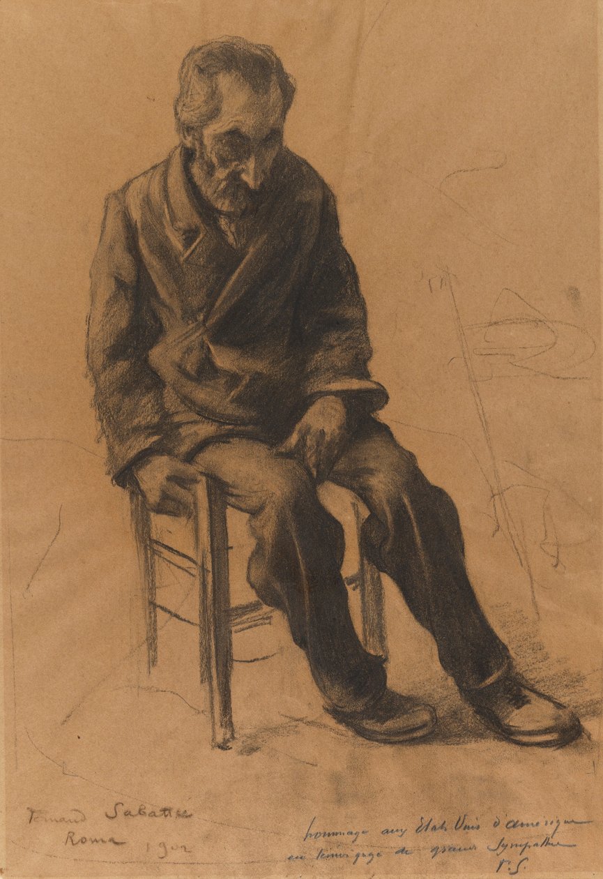 Mandlig figur af Fernand Sabatte