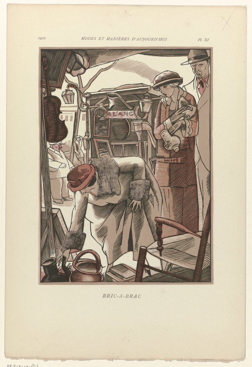 Modes and Manners of Today, 1922, Pl. 11: Bric-A-Brac af Fernand Siméon