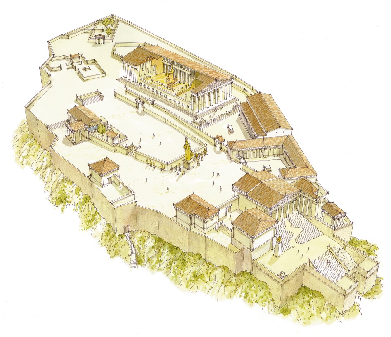 Akropolis, Athen af Fernando Aznar Cenamor