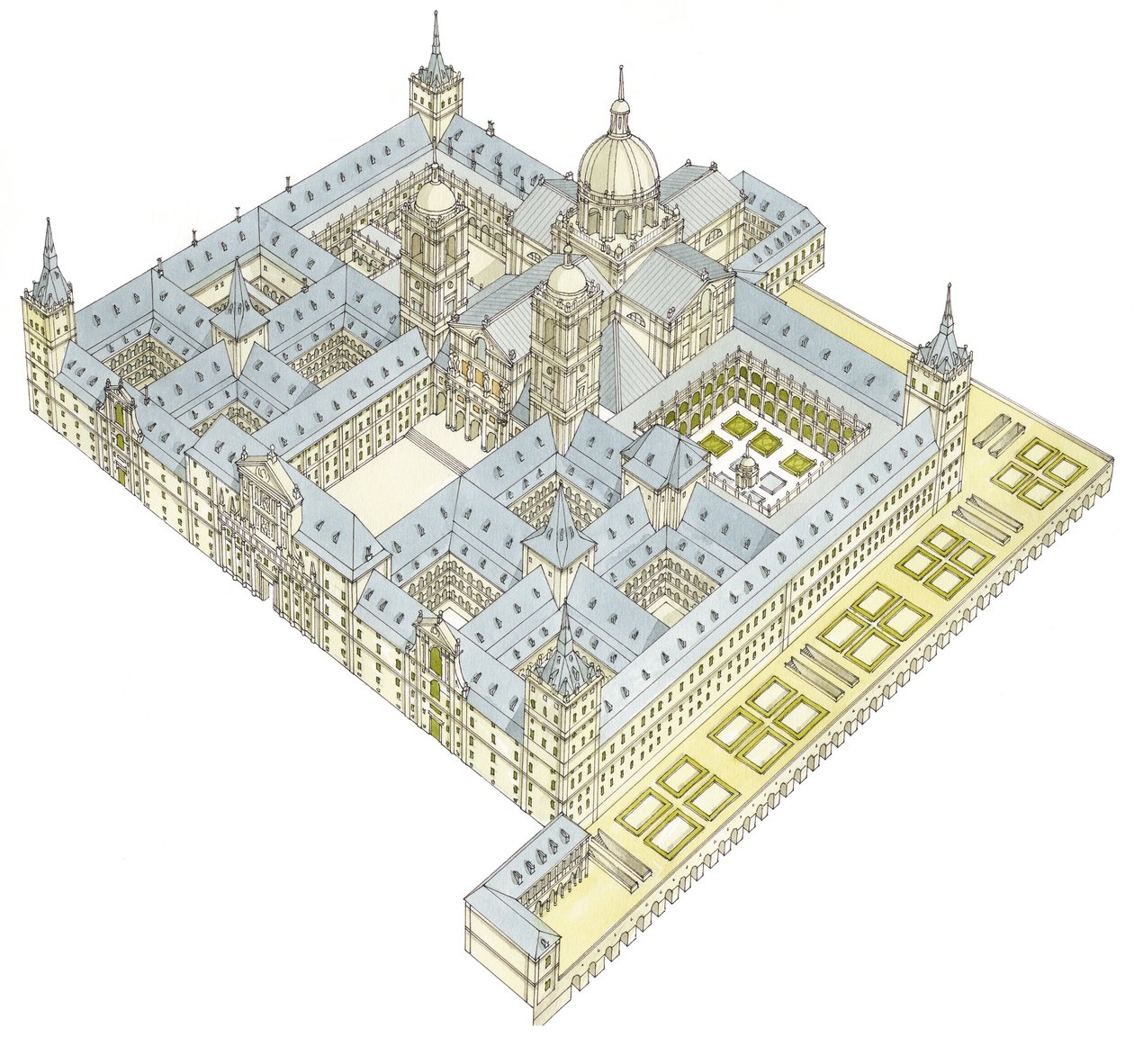 Klosteret San Lorenzo El Real de El Escorial. Spanien af Fernando Aznar Cenamor