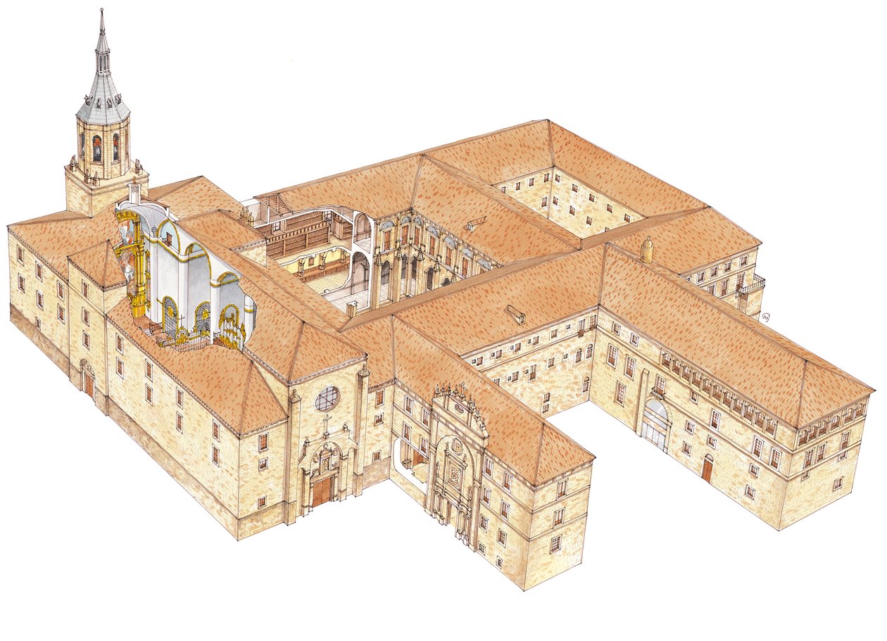 San Millan de la Cogolla kloster. La Rioja, Spanien af Fernando Aznar Cenamor