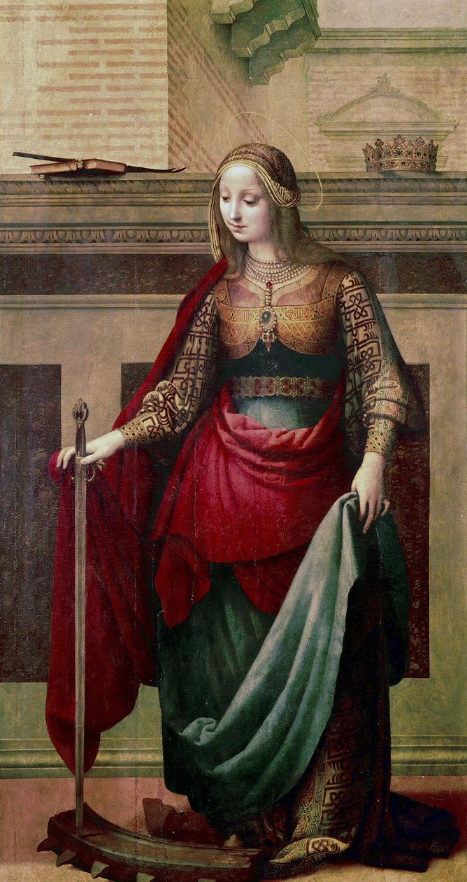 Den hellige Katarina af Alexandria af Fernando Yanez de Almedina