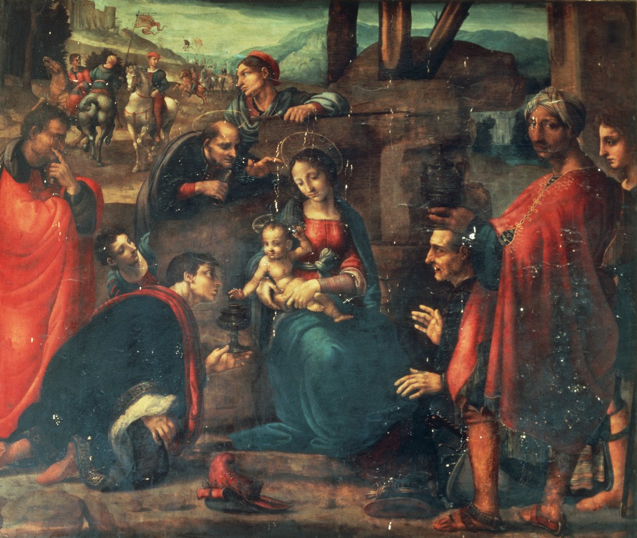 Tilbedelse af Magi af Fernando de Llanos