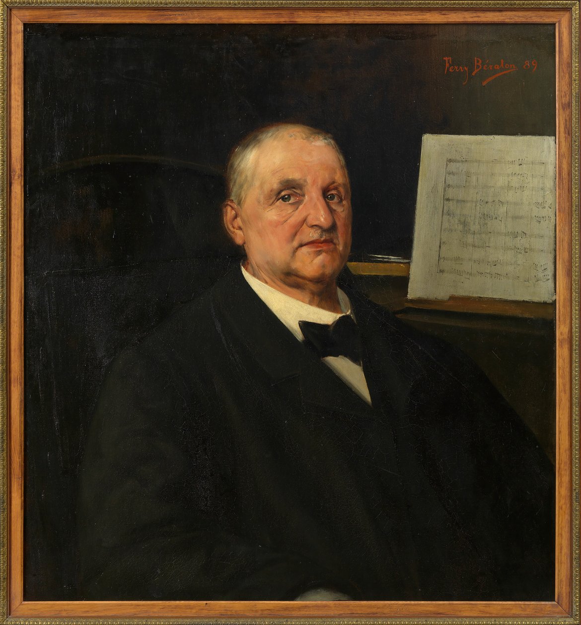 Portræt af Anton Bruckner 1824-1896, 1889. af Ferry Bératon