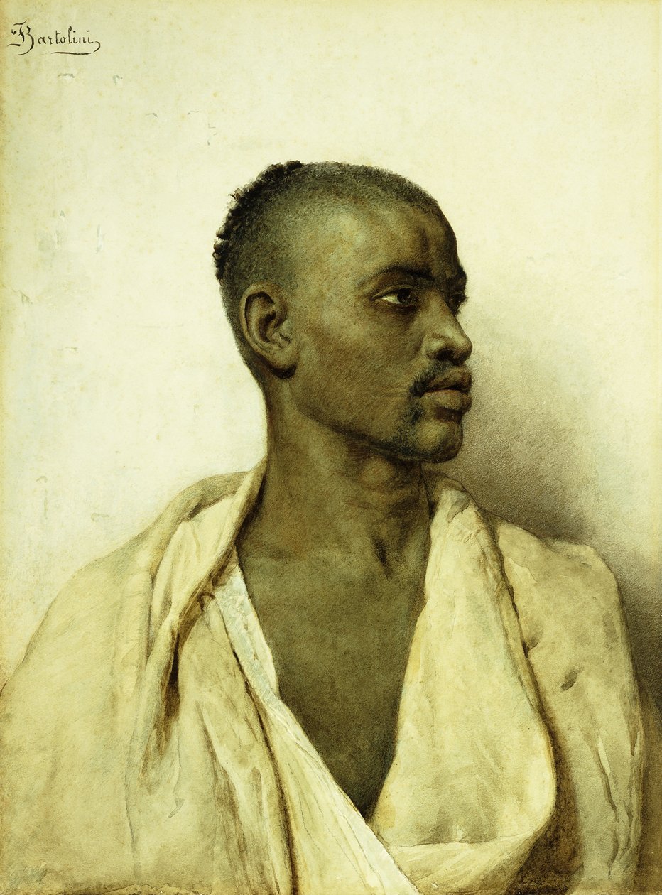 Portræt af en arabisk mand, af Filipo or Frederico Bartolini