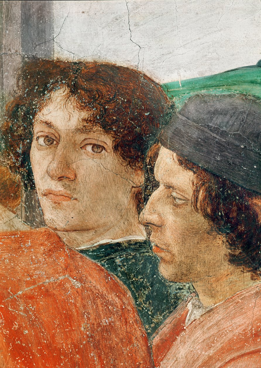 Detalje af korsfæstelsen af St. Peter, ca. 1480 (detalje af 237996) af Filippino Lippi
