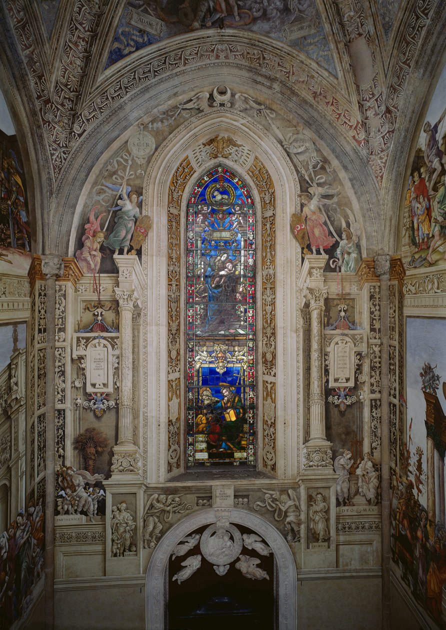 Østmuren af Strozzi Kapel af Filippino Lippi