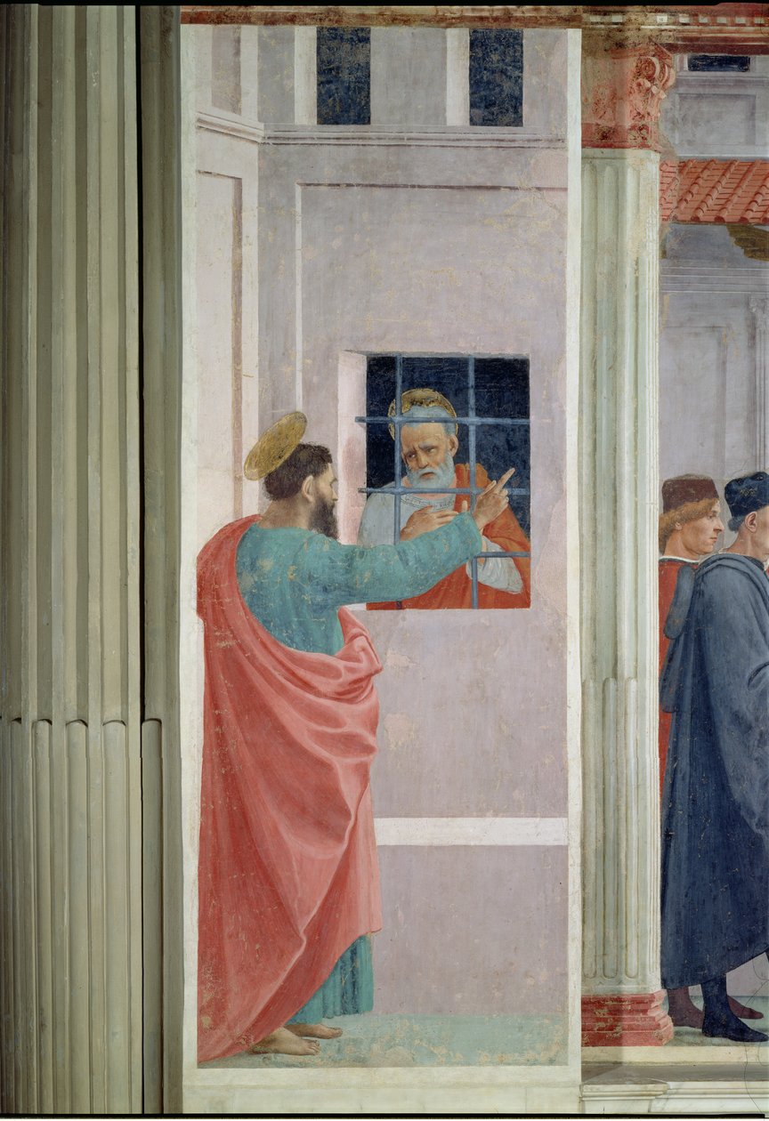 St. Peter besøgt i fængslet af St. Paul, ca. 1480 af Filippino Lippi