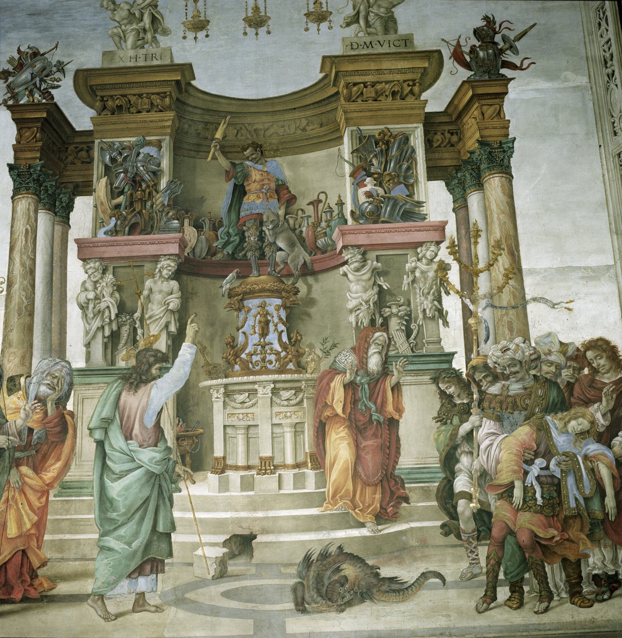 Skt. Philip uddriver en dæmon, ca. 1497-1500 af Filippino Lippi