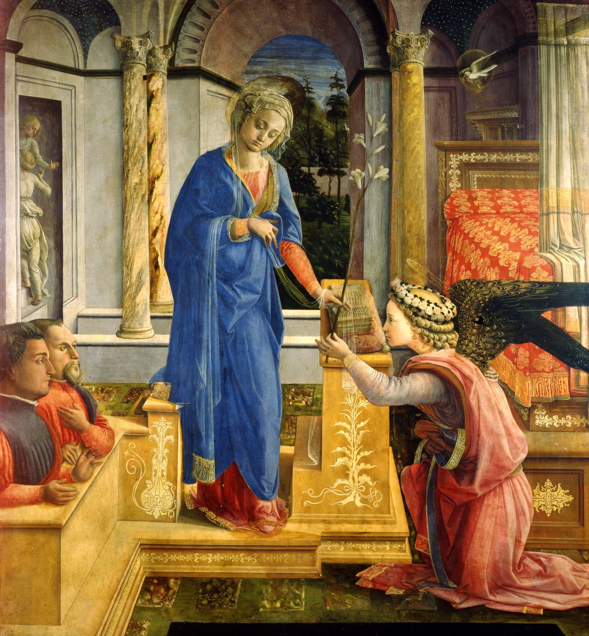 Bebudelsen, Carafa-kapellet, Santa Maria sopra Minerva, Rom, 1488-93 af Filippino Lippi