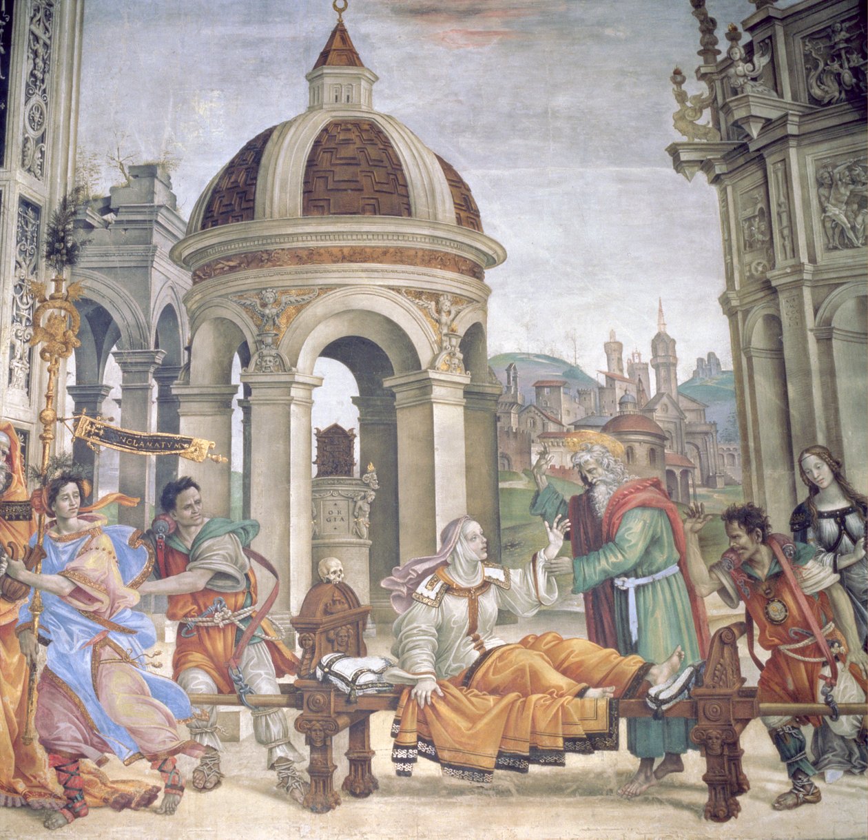 The Raisian of Drusiana, fra Strozzi-kapellet, 1502 af Filippino Lippi
