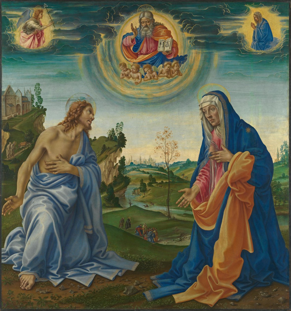 Kristi og Marias forbøn af Filippino Lippi