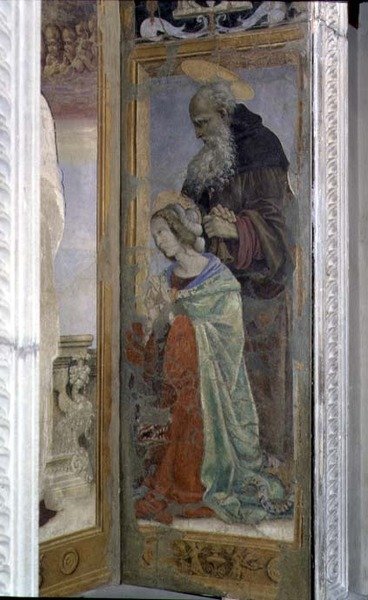 SS. Anthony og Lucy, detalje fra tabernaklet i Canto al Mercatale, 1498 af Filippino Lippi