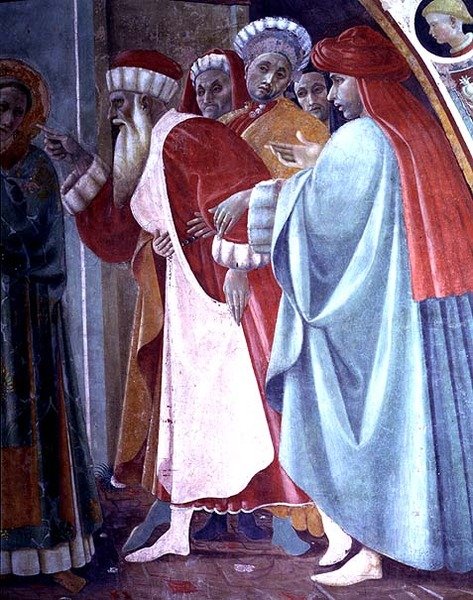 SS. Stefan og Margareta, en detalje fra tabernaklet i Canto al Mercatale, 1498 af Filippino Lippi
