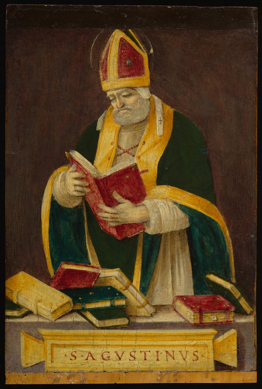 St. Augustine, ca. 1490 (tempera på panel) af Filippino Lippi