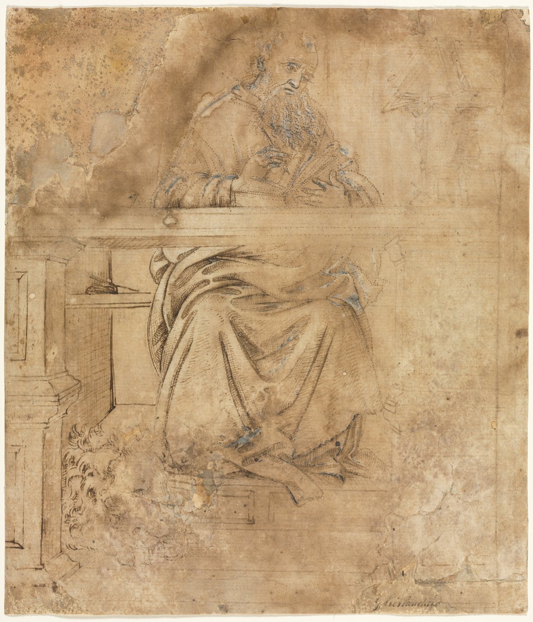 St. Hieronymus i hans studie, ca. 1490. af Filippino Lippi