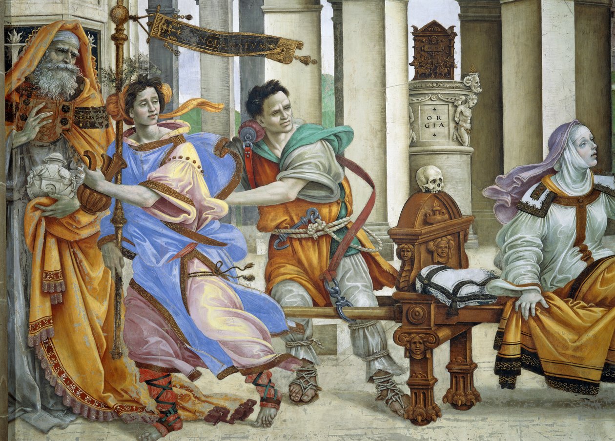 Evangelisten Johannes genopliver Drusiana af Filippino Lippi