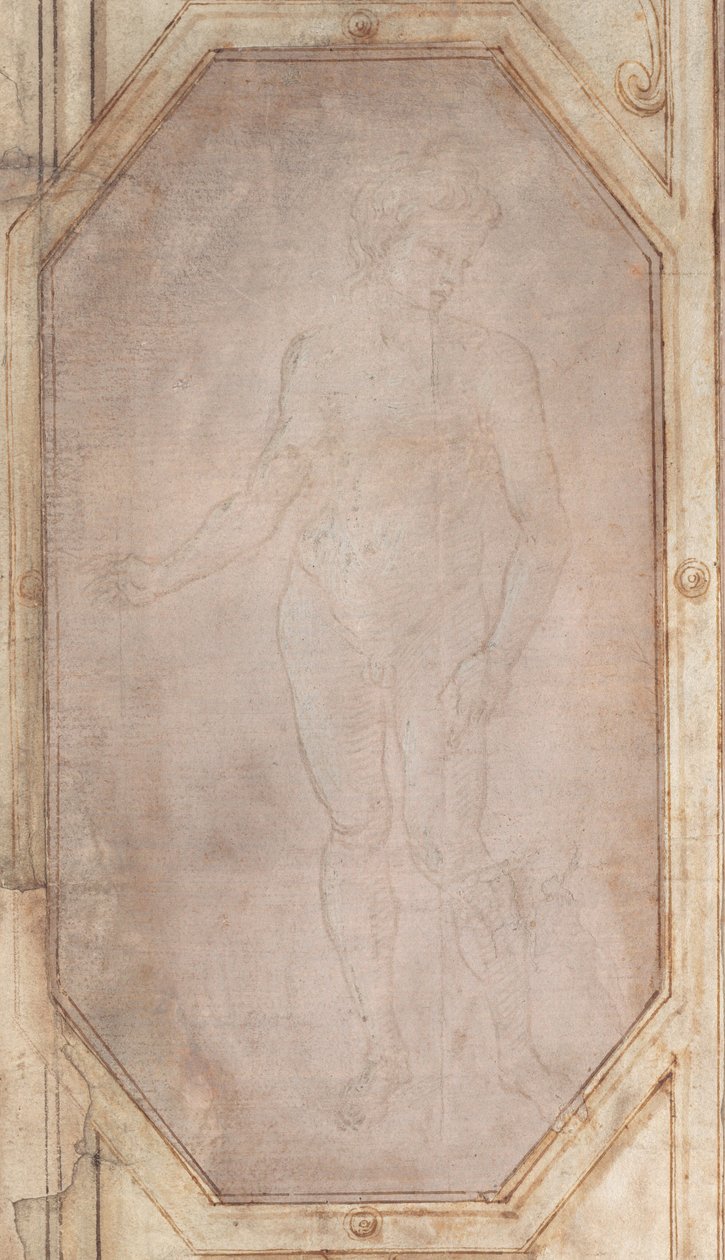 Stående nøgen ungdom af Filippino Lippi