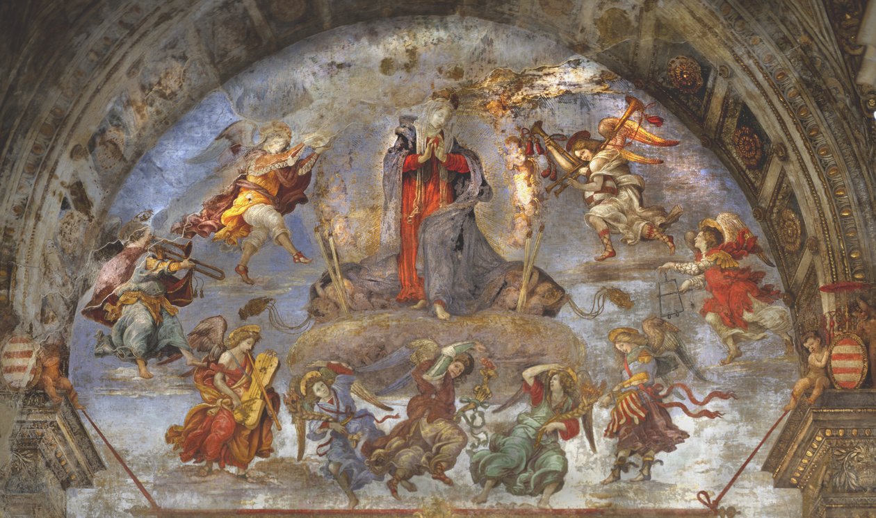 Antagelsen, Carafa-kapellet, Santa Maria sopra Minerva, Rom, 1488-93 af Filippino Lippi