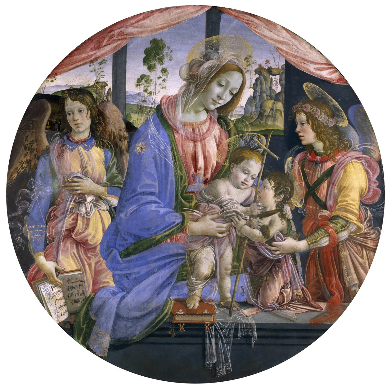 The Madonna and Child with the Infant St. John and Two Angels, midten af 1480
