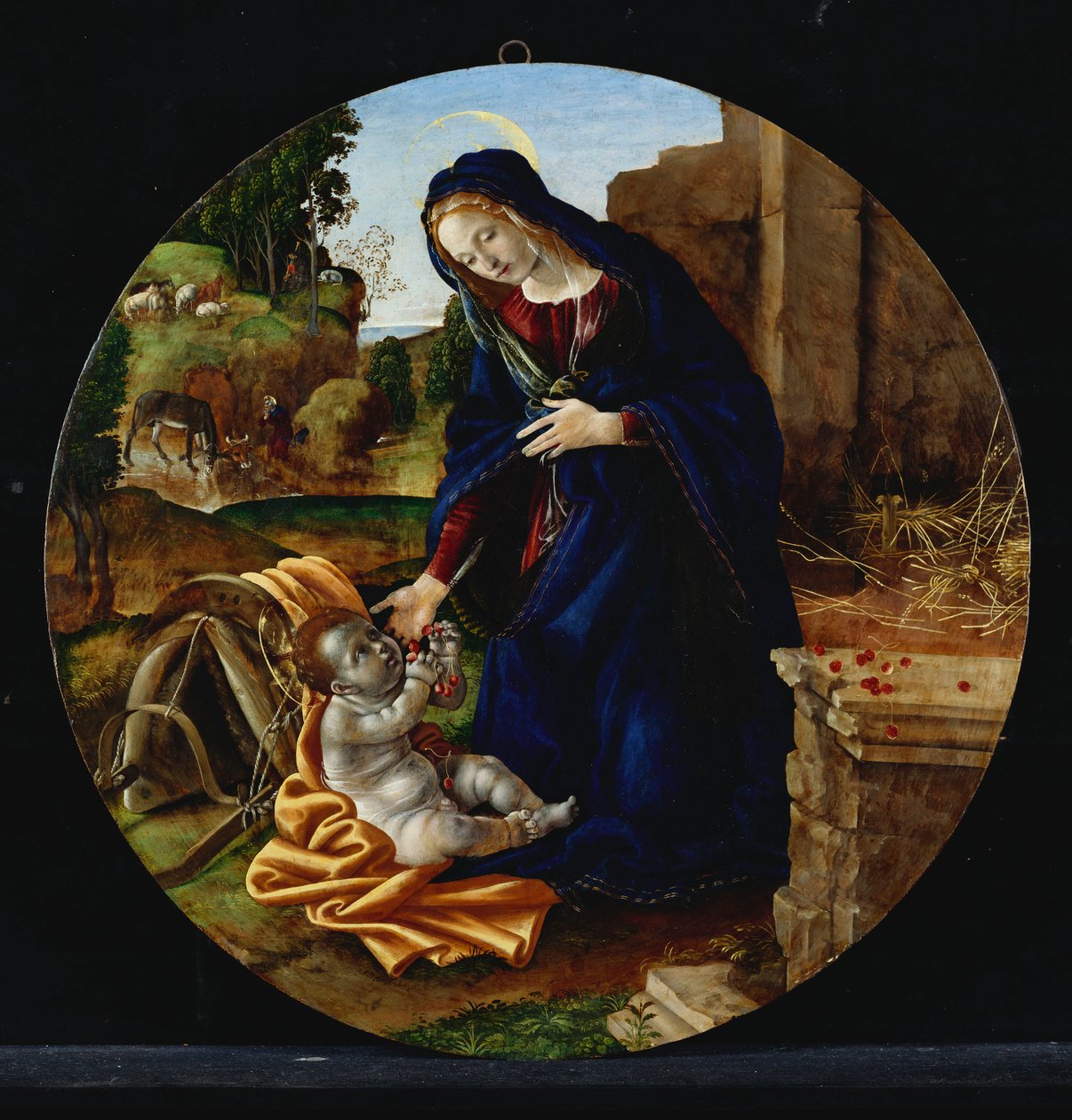 Resten på flugten til Egypten af Filippino Lippi