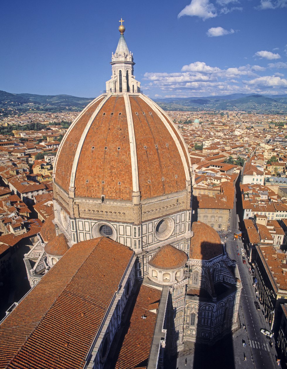 Udvendigt billede af kuplen, ca. 1420-36 af Filippo Brunelleschi
