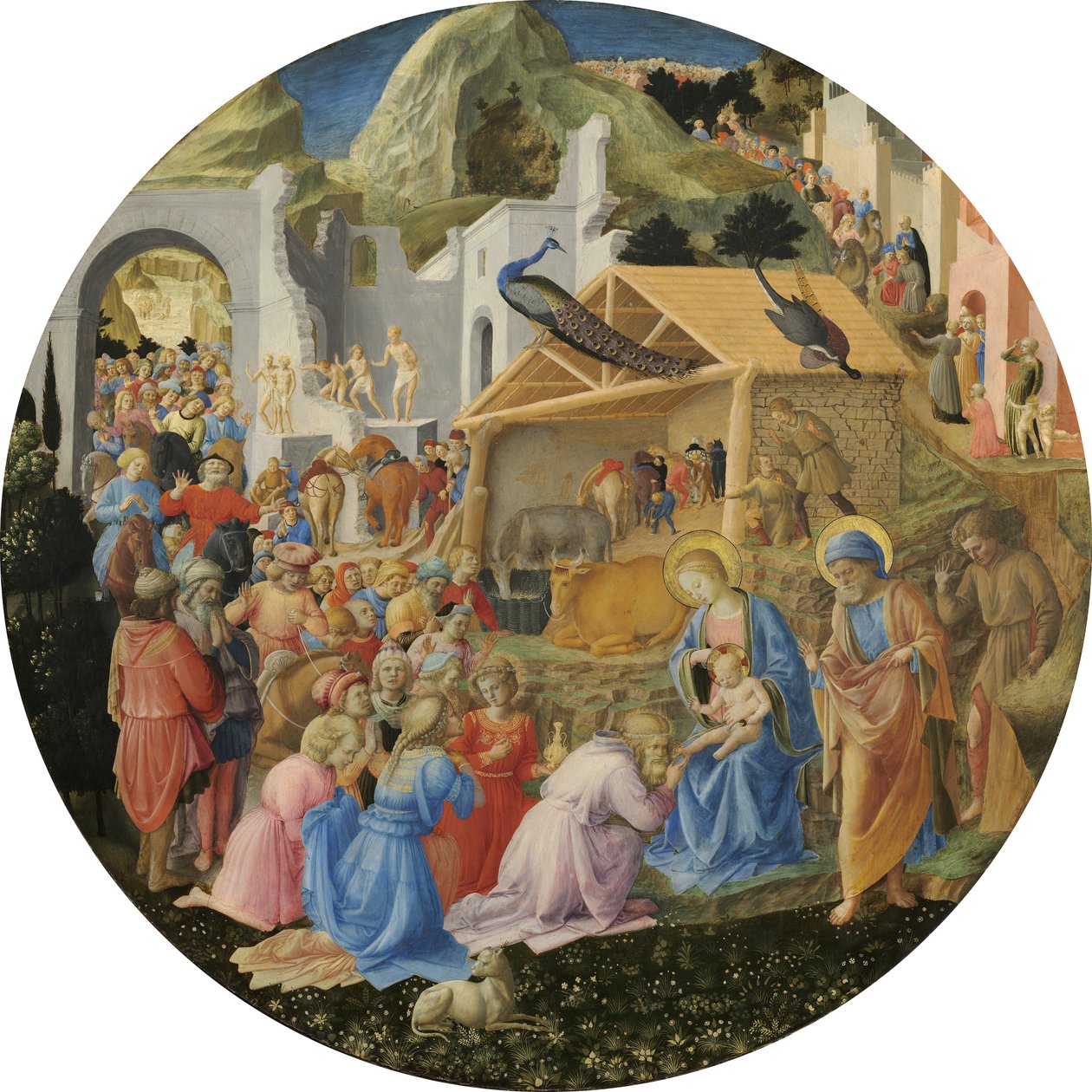 Tilbedelse af magi af Fra Filippo Lippi