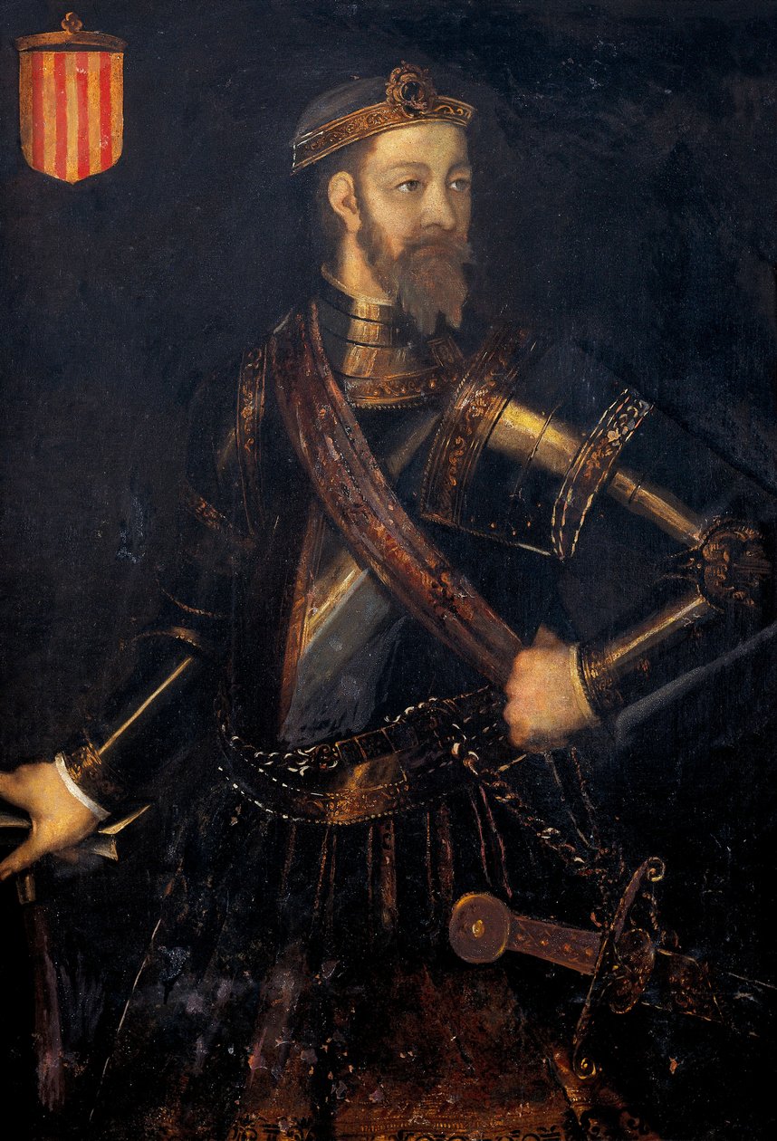 Portræt af Ramon (Raymond) Borell I (972-1017), jarl af Barcelona, ​​​​Gerona og Ausona af Filippo Ariosto