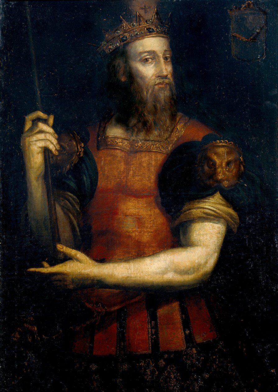 Portræt af Wamba, vestgotisk konge af Hispania (regeringstid fra 672 til 680) af Filippo Ariosto