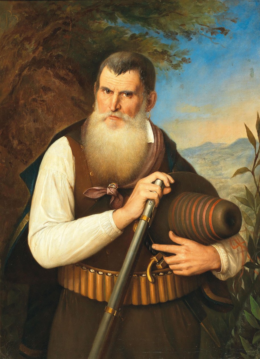 Portræt af Antonio Gasbarrone 1793-1880. af Filippo Balbi