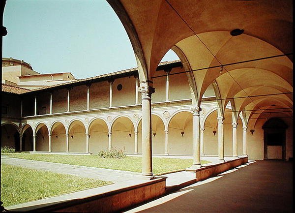 Udsigt over klostrene, 1429-46 af Filippo Brunelleschi