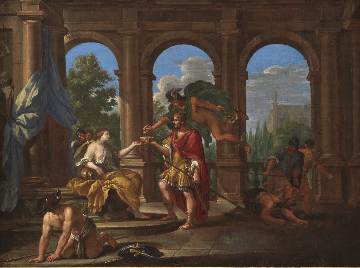 Circe og Ulysses af Filippo Lauri