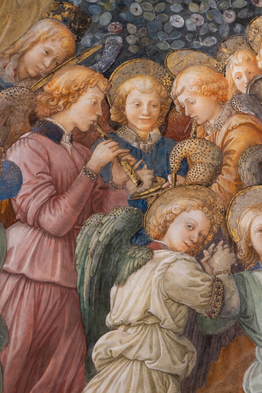 Engel, detalje af Marias kroning af Filippo Lippi