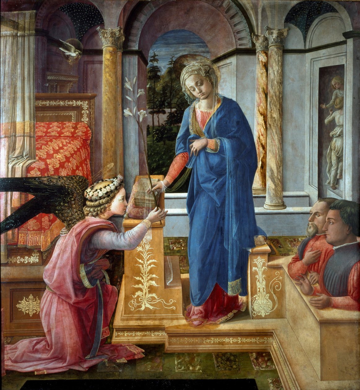 Bebudsmaleri af Filippo Lippi (ca. 1406-1469) Rom Barberini Gallery af Filippo Lippi