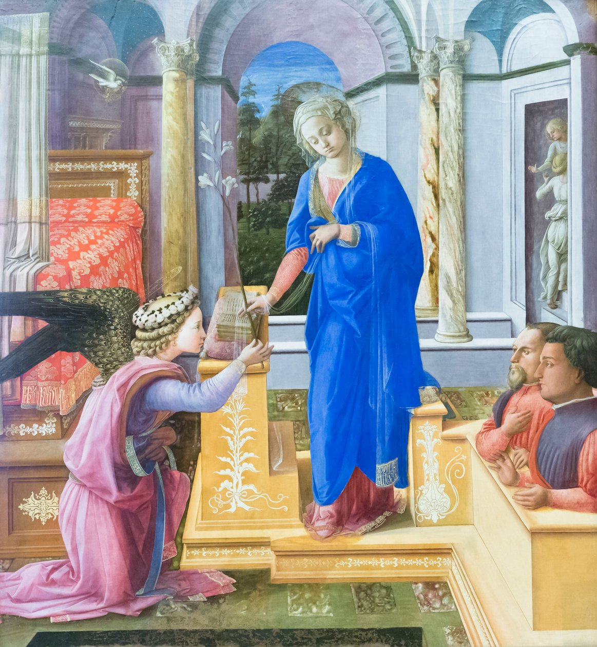 Bebudelse med to donorer af Filippo Lippi