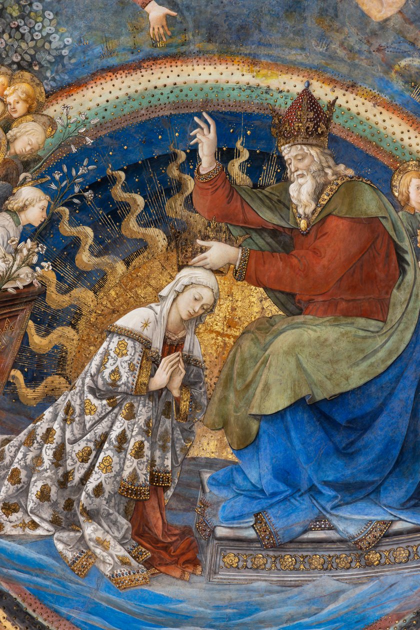 Marias kroning, detalje af Filippo Lippi