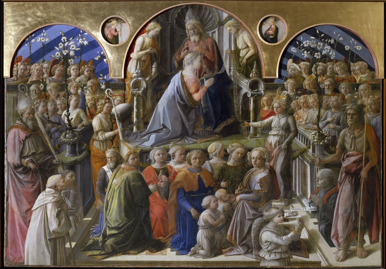 Jomfruens kroning (1441-1447, tempera på træ) af Filippo Lippi