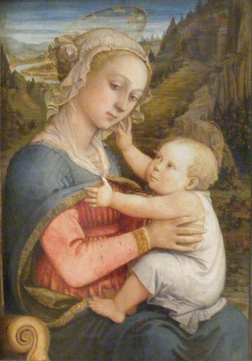 Tysk: Maria mit Kind Madonna og barn af Filippo Lippi