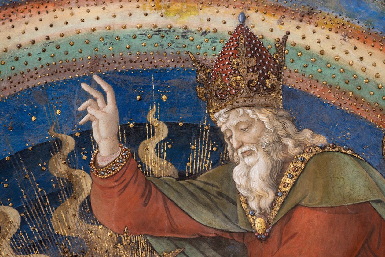 Gud, detalje af Marias kroning af Filippo Lippi