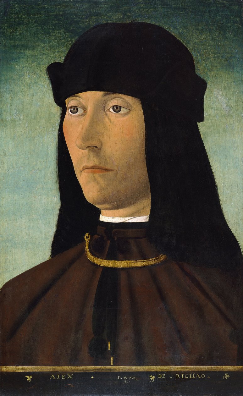 Portræt af Alessandro de Richao, efter 1491 af Filippo Mazzola